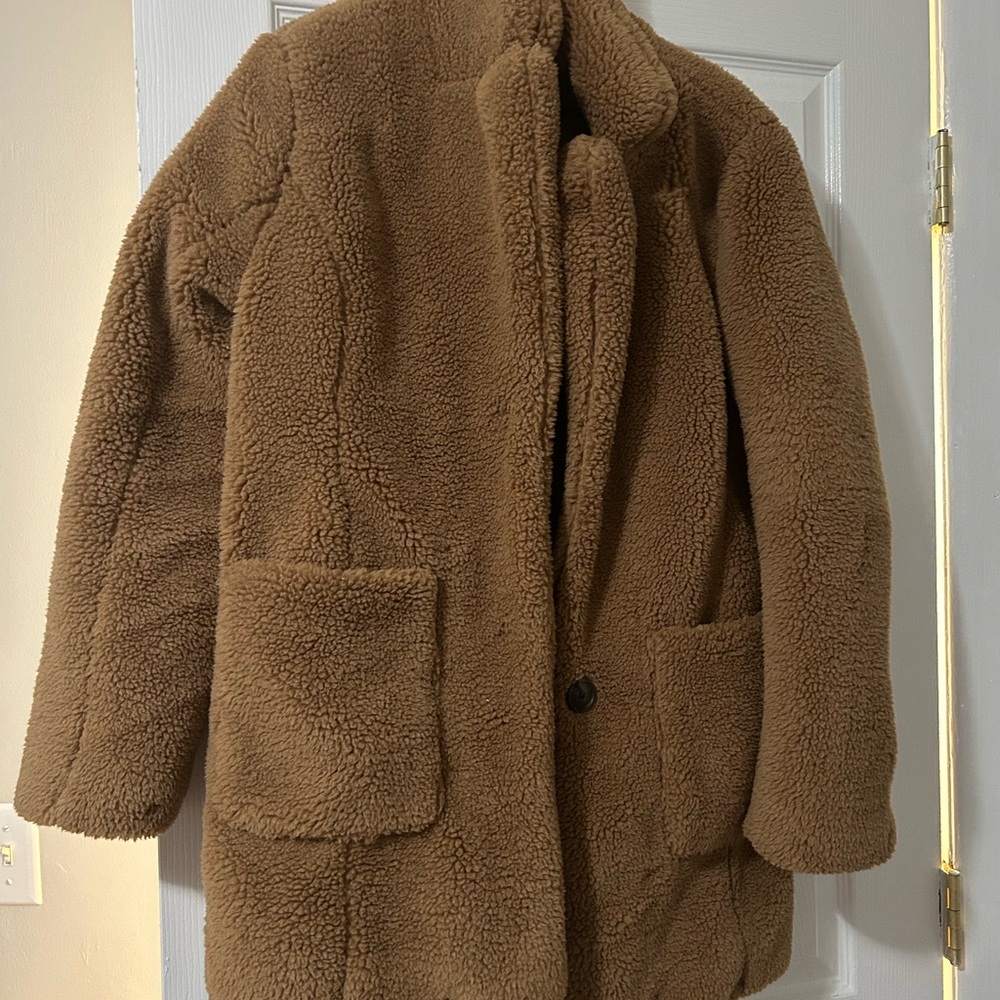 Cozy Brown Teddy Coat